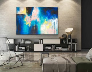 Extra Large Wall art - Abstract Painting on Canvas, Contemporary Art, Original Oversize Painting LaS604,large canvas art