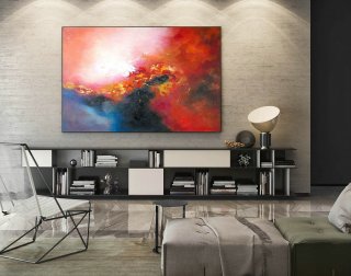 Abstract Painting on Canvas - Extra Large Wall Art, Contemporary Art, Original Oversize Painting LaS153,large canvas paintings
