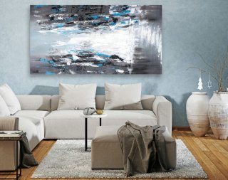 Extra Large Original Painting on Canvas, Large Abstract Painting, Contemporary Wall Art,Large Canvas Art,Modern Art,Living room Decor LAS091,scandinavian interior design