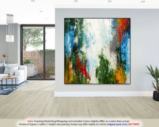 Original Abstract Painting on Canvas - Modern Wall Art,Housewarming Gift, Large wall Art,Office Decor, New Home Gift, Canvas Wall Art DMS039,large blank canvas