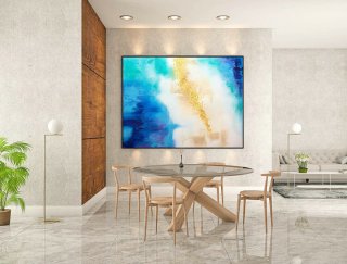 Contemporary Wall Art - Abstract Painting on Canvas, Original Oversize Painting, Extra Large Wall Art LaS221,modern museum