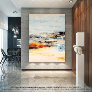 Large Abstract Painting - Original Artwork, Palette Knife Art, Bedroom Wall Art, Extra Large Paintings on Canvas, Contemporary Art - DMS007,interior design stores