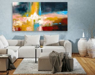Original Large Abstract Painting,Extra Large Wall Art ,Modern Home Decor,Large Painting On Canvas,Abstract Wall Art,Contemporary Art LAS112,modern bohemian living room