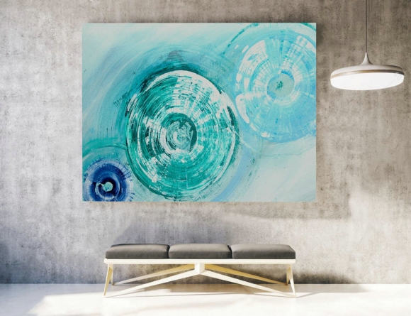 Abstract Painting on Canvas - Extra Large Wall Art, Contemporary Art, Original Oversize Painting LAS010,abstract beach painting