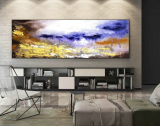 Abstract Painting on Canvas - Extra Large Wall Art, Contemporary Art, Original Oversize Painting XaS322,mid century interior