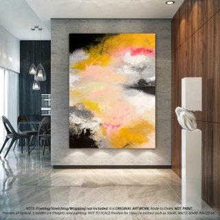 Original Abstract Painting on Canvas- Large Canvas Art, Modern Artwork, Bedroom Wall Art, Housewarming Gift, Oversized Wall Art -DMS009,mexican interior design