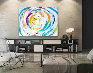 Modern Canvas Oil Paintings,Large Oil Painting,Textured Wall Art,Textured Paintings,Large Colorful Landscape Abstract,Original Art LaS007,small kitchen interior design