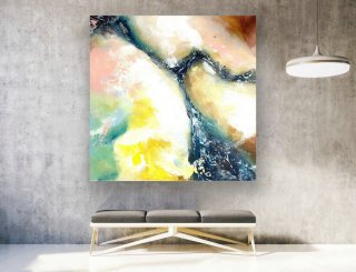 Abstract Canvas Art - Large Painting on Canvas, Contemporary Wall Art, Original Oversize Painting LAS134,interior design netflix