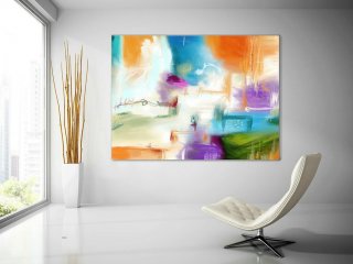 Extra Large Painting on Canvas, Original Abstract Art,Contemporary Abstract Paintings, Large Paintings on Canvas, UNSTRETCHED Pas116,modern and contemporary art