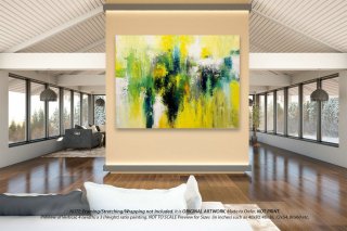 Extra Large Abstract Painting- Kitchen Wall Decor, Original Pallate Knife Painting, Acrylic Painting On Canvas, Original Oil Painting DMS083,hippie modernism