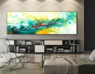 Large Canvas Art - Abstract Painting on Canvas, Contemporary Wall Art, Original Oversize Painting XaS129,cheap large wall art