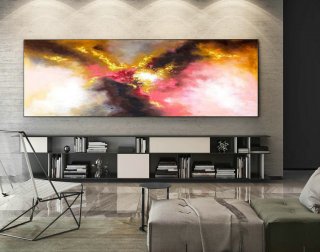 Abstract Canvas Art - Large Painting on Canvas, Contemporary Wall Art, Original Oversize Painting XaS587,sophie robinson interiors