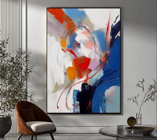 Large Abstract Painting,Modern abstract painting,original painting,Bed wall art,xl abstract painting