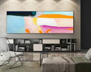 Extra Large Wall art - Abstract Painting on Canvas, Contemporary Art, Original Oversize Painting XaS053,ucla interior design