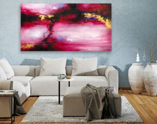 Contemporary Wall Art - Abstract Painting on Canvas, Original Oversize Painting, Extra Large Wall Art LAS106,abstract peacock painting