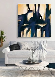 Extra Large Wall Art,Minimal Abstract Painting,Contemporary Painting on Canvas,Large Canvas Art,Huge Abstract Painting,Living Room PaS024,architect and interior designer