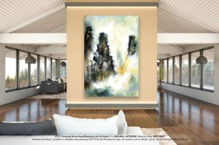 Original Acrylic Abstract Painting - Modern Wall Decor, Painting On Canvas, Oil Painting, Textured Artwork, Oversized Wall Art, YNS054,gerhard richter abstract painting