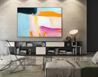 Contemporary Wall Art - Abstract Painting on Canvas, Original Oversize Painting, Extra Large Wall Art LaS053,abstract painting artists