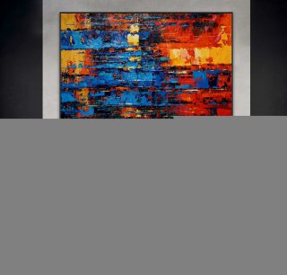 Extra Large Colorful Horizontal Modern Contemporary Abstract wall Art Palette Knife Thick Strong Color Oil Painting Canvas Artwork,radha krishna abstract painting