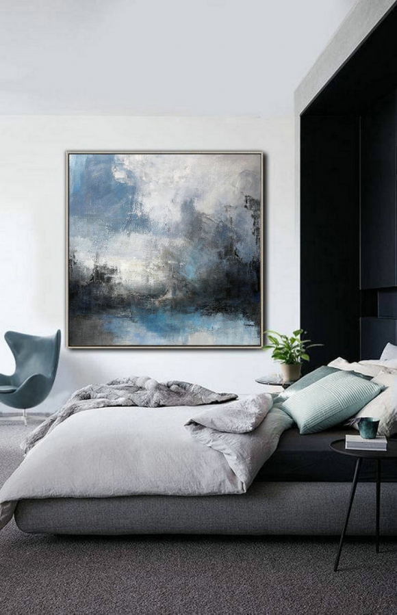 Large Abstract Sea,Original Abstract Art Painting,Large Cloud Canvas Oil Painting,Abstract Sky,Abstract Art,Modern Abstract,Living Room Art,modern botanical paintings