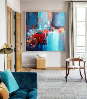 Oil Painting, Abstract painting, Original art, Heavy Texture, Painting On Canvas, Large wall art, Living Room Decor, Abstract Art, On Canvas,modern japanese paintings