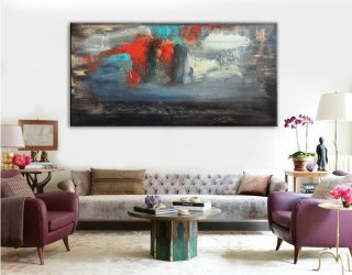 Canvas painting, Oil painting, Large painting, Large Wall Art, Art, Art Decor, Home Decor, Acrylic Painting, Oil paintings, Original Artwork,abstract fox painting
