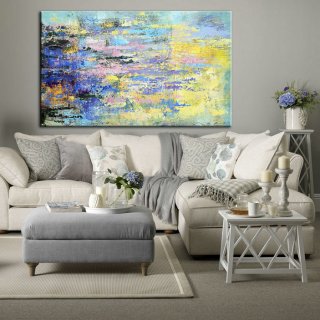 Acrylic Painting/On Canvas Abstract/Wall Hanging Heavy/Textured Collectible Art/Cozy Home Living/Decor Acrylic Painting,modern home painting