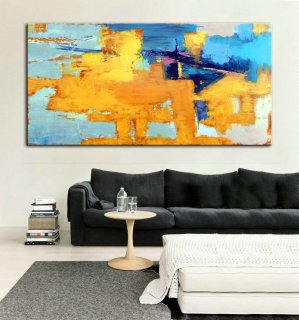 Large Art, Abstract Painting, Large Abstract Painting, Abstract paintings, Abstract Canvas Painting, Original Painting, Large Abstract Art,large yellow canvas