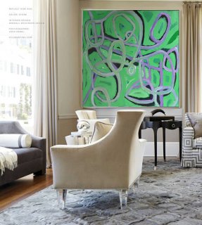 Hand Made Large Acrylic Painting On Canvas, Abstract Painting Canvas Art. Large Wall Art Canvas - By Biao,abstract letter art