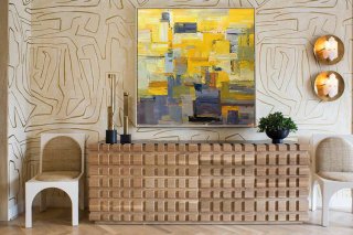 Large Palette Knife Painting. Contemporary Art - By Leo,large tropical wall art