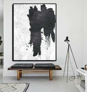 Extra Large Abstract Painting On Canvas, Textured Painting Canvas Art, Black And White Original Art Handmade.,fine art abstract paintings