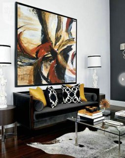 Abstract Art, Oil Painting, Black and White, Home Decor Art, Abstract Painting, Large Wall Art, Canvas Painting, Black and White Art, Canvas,large modern paintings