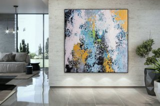 Extra Large Wall Art Palette Knife Artwork Original Painting,Painting on Canvas Modern Wall Decor Contemporary Art, Abstract Painting DMC188,pablo picasso moma