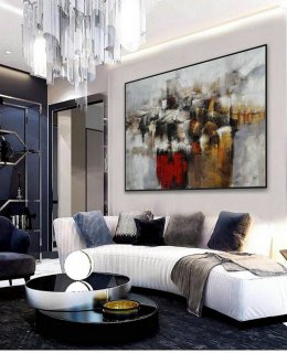 Modern Texture Abstract Contemporary Wall Art Hand Painted Oil Painting on Canvas Extra Large XXL 60" x 80" / 150x200cm,buy abstract paintings online