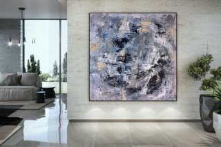 Large Abstract Painting,Modern abstract painting,acrylics paintings,abstract paintings,abstract painting,acrylic textured DAC016,flower modern art