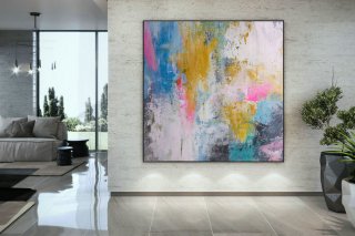 Extra Large Wall Art Palette Knife Artwork Original Painting,Painting on Canvas Modern Wall Decor Contemporary Art, Abstract Painting DMC186,abstract oil art