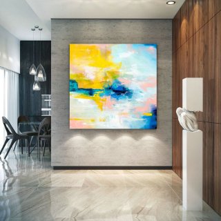 Extra Large Wall Art Palette Knife Artwork Original Painting on Canvas Huge Size Art Modern Wall Decor Contemporary Art lac722,moma lobby