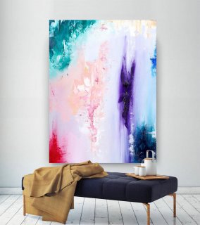 Extra Large Wall Art Original Handpainted Contemporary XL Abstract Painting Horizontal Vertical Huge Size Art Bright and Colorful lac706,hilma af klint paintings for sale