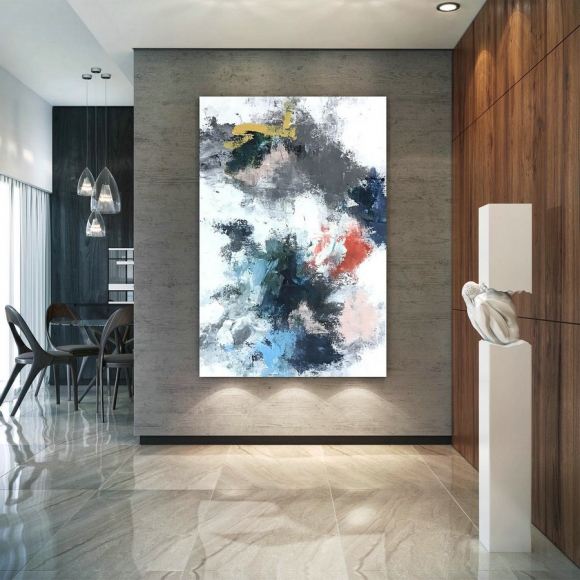 Large Abstract Painting,painting colorful,abstract decor,large interior art,modern textured art DIc055,ray grimes artist