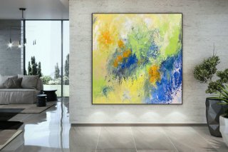 Extra Large Wall Art Original Handpainted Contemporary XL Abstract Painting Horizontal Vertical Huge Size Art Bright and Colorful DAc010,painting on big canvas