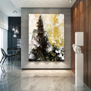 Original Abstract Canvas Art,Large Abstract Canvas Art,unique bedroom decor,abstract decor,modern wall canvas D2c019,oversized wall paintings