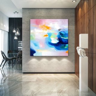 Extra Large Wall Art Original Handpainted Contemporary XL Abstract Painting Horizontal Vertical Huge Size Art Bright and Colorful lac704,wassily kandinsky abstract