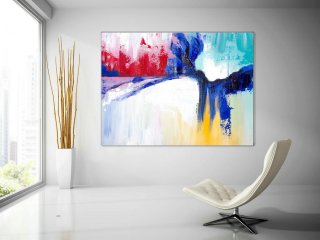 Extra Large Wall Art Original Handpainted Contemporary XL Abstract Painting Horizontal Vertical Huge Size Art Bright and Colorful lac710,isms understanding modern art