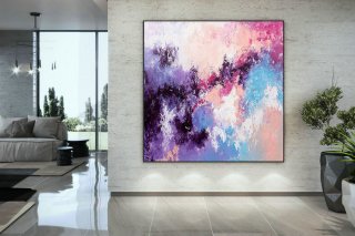 Large Abstract Painting,bright painting art,large vertical art,colorful abstract,modern textured DAc008,large scale acrylic painting