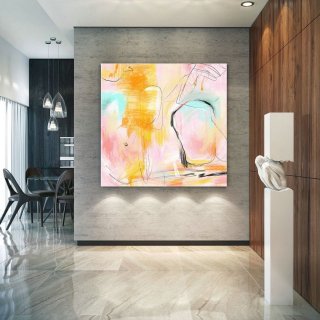 Abstract Canvas Original Paintings Abstract Paintings Wall Art for Luxury Interiors Living room decor Huge Size Art, Office Wall Art Pac180,abstract contemporary