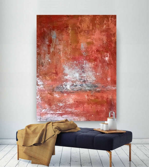 Large Painting on Canvas,Extra Large Painting on Canvas,large art on canvas,large interior art,square painting B2c008,sea abstract art