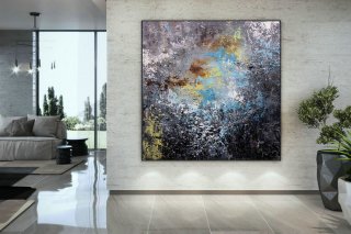 Extra Large Wall Art Palette Knife Artwork Original Painting,Painting on Canvas Modern Wall Decor Contemporary Art, Abstract Painting DMC146,large scenic canvas paintings
