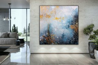 Extra Large Wall Art Palette Knife Artwork Original Painting,Painting on Canvas Modern Wall Decor Contemporary Art, Abstract Painting DMC143,lips abstract