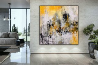 Extra Large Wall Art Palette Knife Artwork Original Painting,Painting on Canvas Modern Wall Decor Contemporary Art, Abstract Painting DMC200,lotus abstract painting