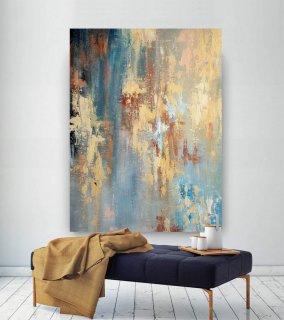 Large Modern Wall Art Painting,Large Abstract wall art,painting wall art,abstract decor,home decor wall art,textures painting DIc002,abstract art with explanation